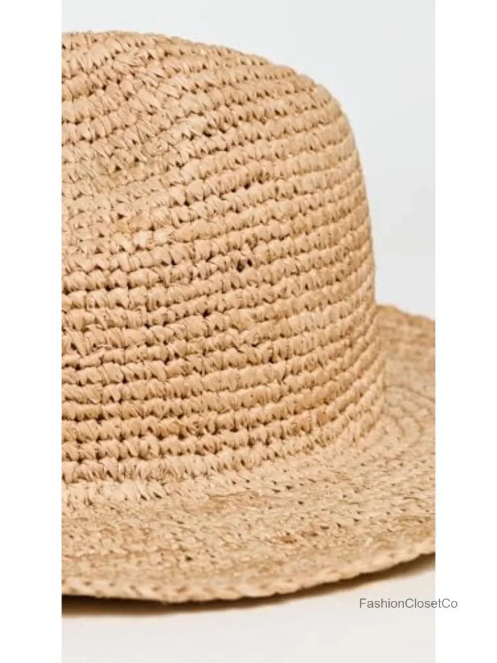 Woven Raffia Wide Brim Sun Hat Lightweight